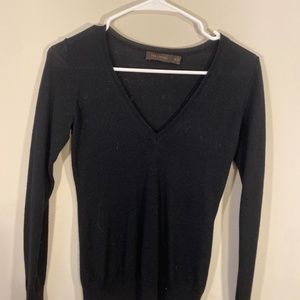 Black V- Neck Sweater